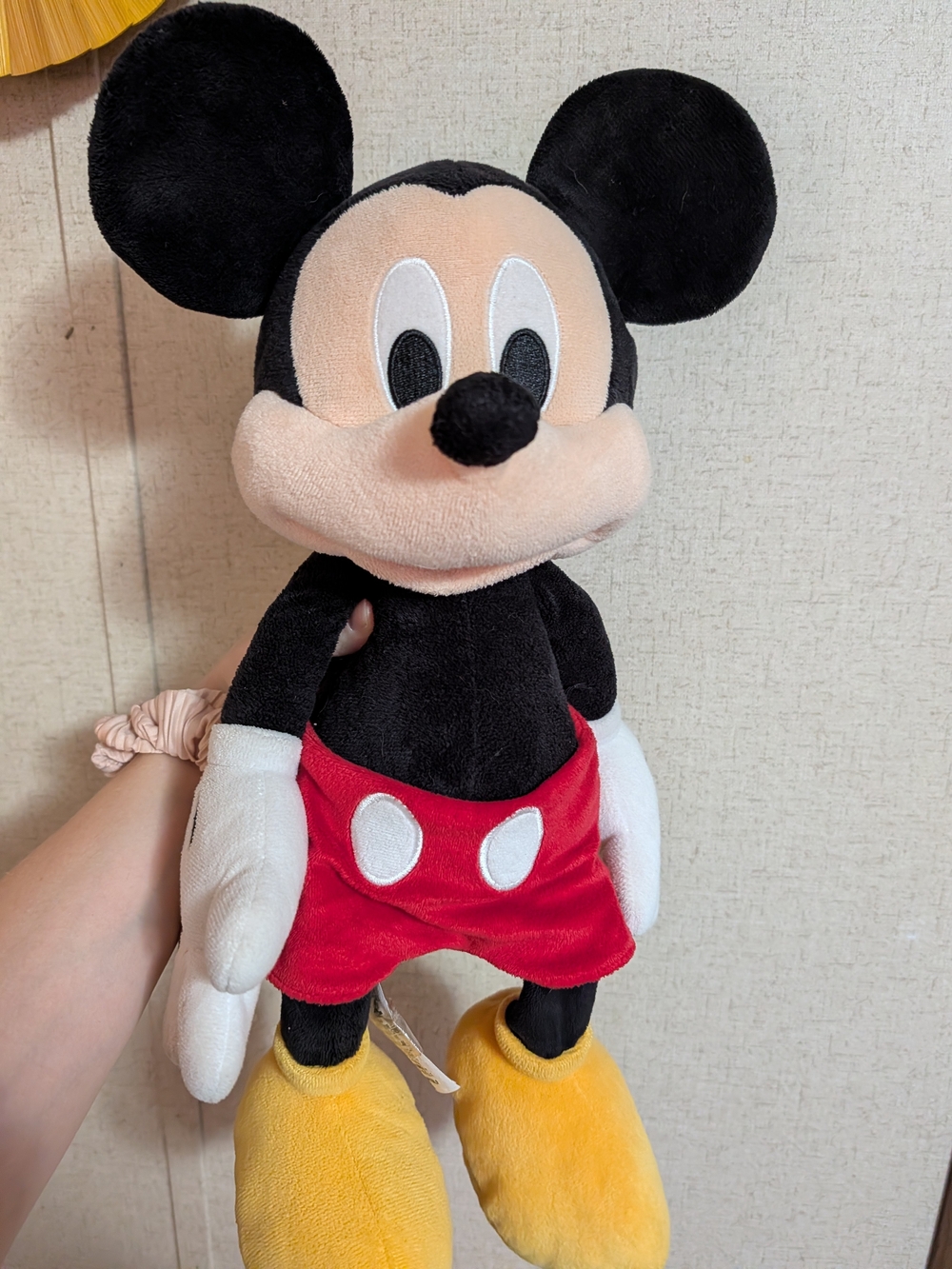 Disney Classic Mickey Mouse Plush - Black, Red, White, Yellow, Peach